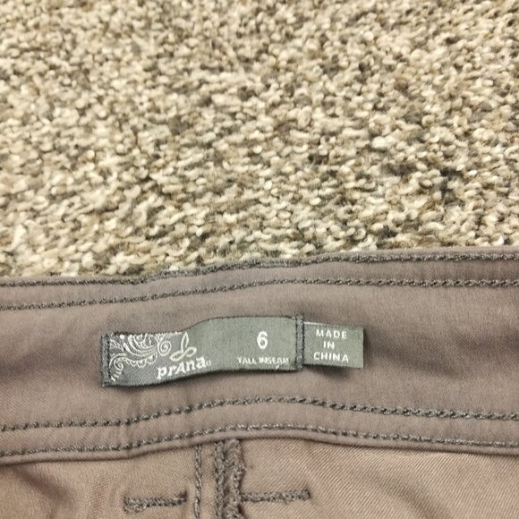 Prana Pants Halle Bootcut Leg Roll Up Convertible Stretch Gray Womens 6 Tall - Picture 3 of 11